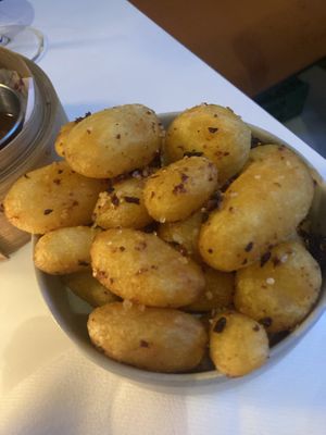 Szechuan potatoes   at Veganees in Amsterdam