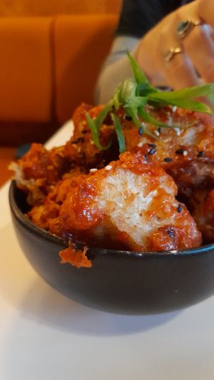 Korean fried cauliflower at Veganees in Amsterdam