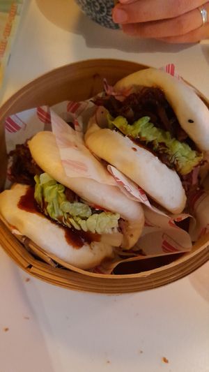 Japanese mushroom bun at Veganees in Amsterdam