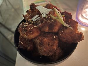 Korean fried cauliflower   at Veganees in Amsterdam