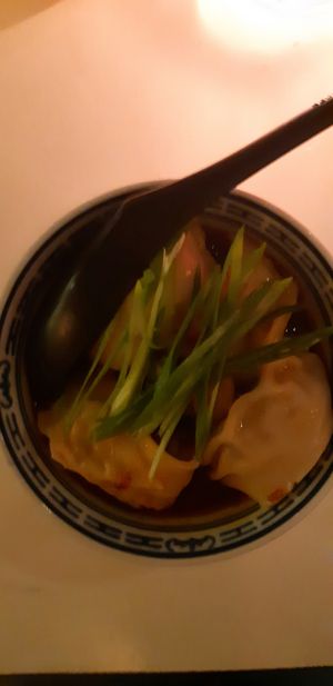 Wontons at Veganees in Amsterdam