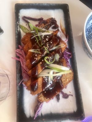 Katsu tempeh  at Veganees in Amsterdam