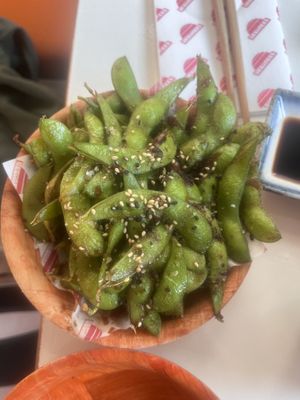 Edamame  at Veganees in Amsterdam