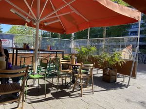 Terrace  at Veganees in Amsterdam
