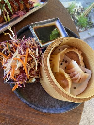 Kimchi mandu: quite nice, but not special at Veganees in Amsterdam