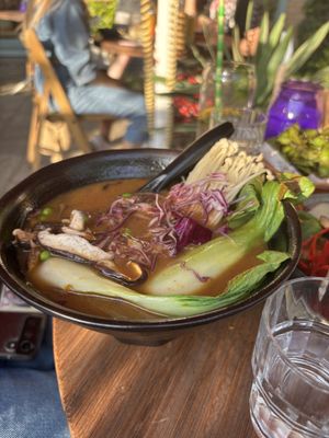 Miso ramen  at Veganees in Amsterdam