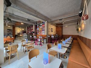 Interior at Veganees in Amsterdam