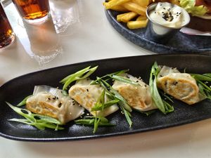 Gyozas as side at Veganees in Amsterdam