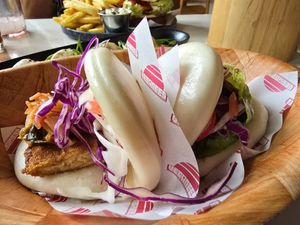Bao buns at Veganees in Amsterdam