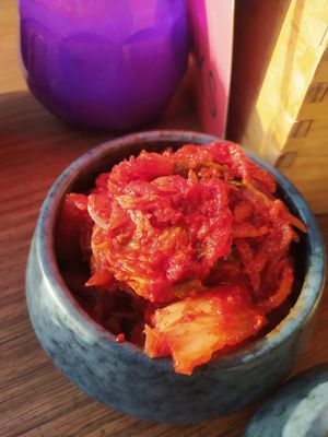 homemade Kimchi at Veganees in Amsterdam