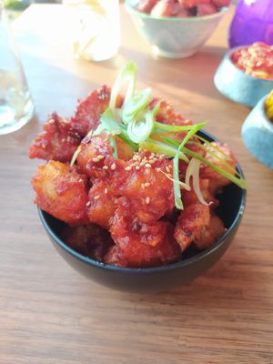 Korean Fried Cauliflower at Veganees in Amsterdam