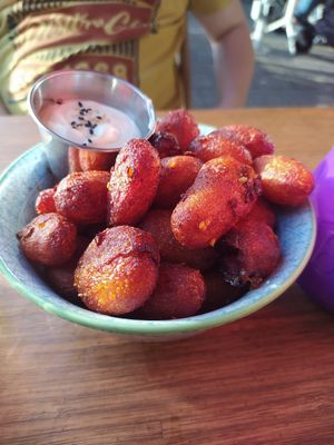 Szechuan Potatos at Veganees in Amsterdam