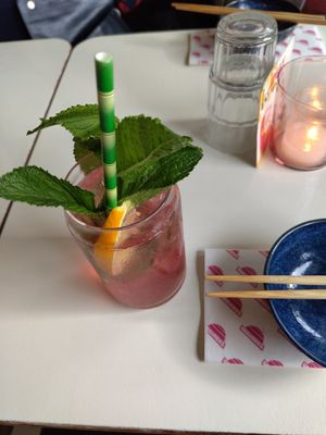 Hibiscus Iced Tea at Veganees in Amsterdam