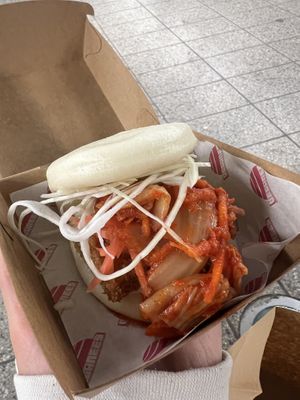 tempeh bao  at Veganees in Amsterdam