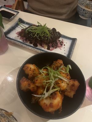 Tempeh and cauliflower   at Veganees in Amsterdam