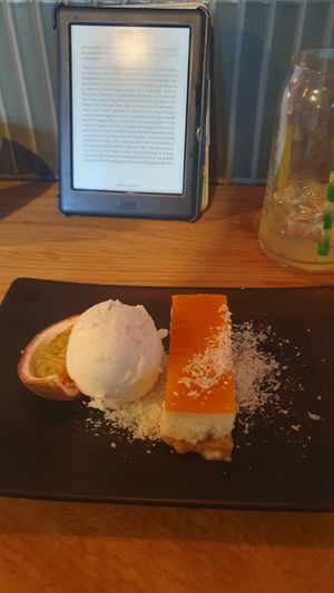 Cheesecake at Veganees in Amsterdam