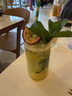 Passionfruit mojito: quite nice  at Veganees in Amsterdam