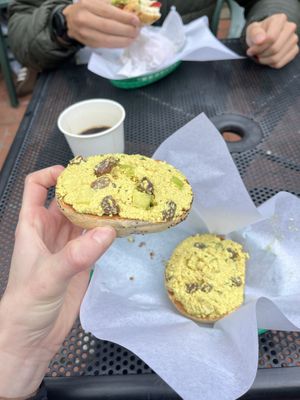   at The Bagelry in Santa Cruz