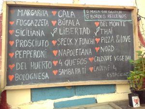 Menu at Pizza N Love in Orgiva