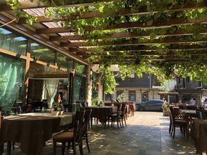 Outside space at Restaurant Prince Cyril in Nessebar