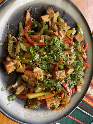 Tofu stir fry   at Restaurant Prince Cyril in Nessebar