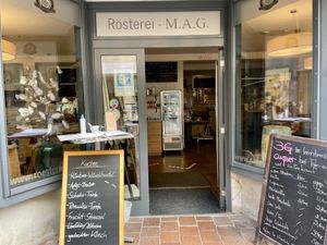 entrance at Rösterei M.A.G. in Bamberg