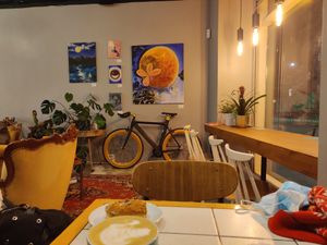 Painting + sitting (couch also available) at ROUND - Helsinginkatu in Helsinki