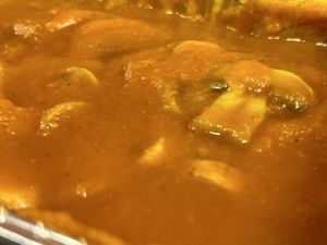 Mushroom madras (as take away)   at Indian Brasserie in South Shields