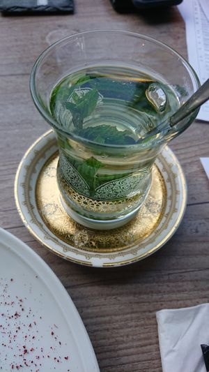 Hot mint tea at Lemon Tree in Bamberg