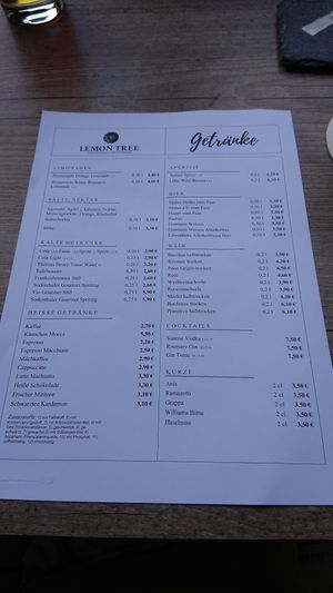 Drinks at Lemon Tree in Bamberg