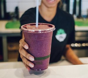 Muscle Builder- Almond Milk, Bananas, Blueberry, Hemp Protein, and your choice of AB or PB at Fla. in Jacksonville