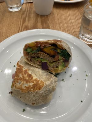 Vegan breakfast burrito   at Heist Cafe in San Francisco