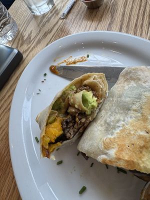 Vegan Burritoos  at Heist Cafe in San Francisco