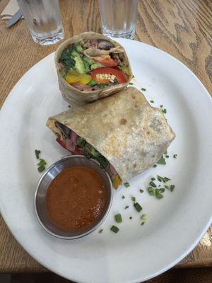 Vegan beast burrito   at Heist Cafe in San Francisco