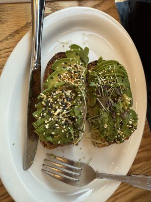 Avo toast   at Heist Cafe in San Francisco