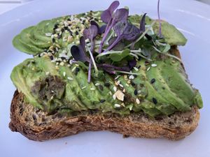 Avocado toast  at Heist Cafe in San Francisco