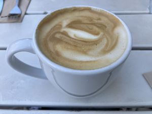 Oat latte  at Heist Cafe in San Francisco