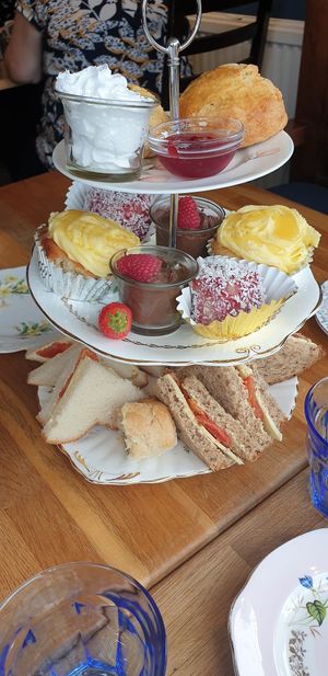 Vegan afternoon tea for two at Hollands at Holcombe in Ramsbottom