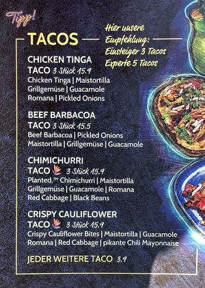 🌷 = vegan  at Enchilada in Karlsruhe