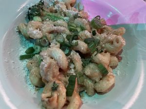 The amazing Mac and cheese!  at Pauseitively Vegan in Deerfield Beach