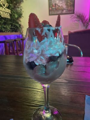 Delicious chocolate mousse dessert￼  at Pauseitively Vegan in Deerfield Beach