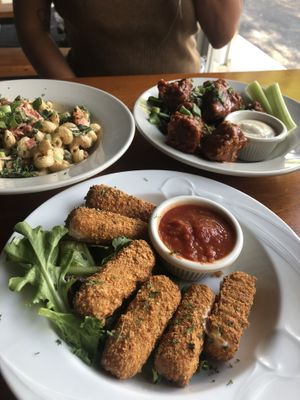 Mozz sticks!  at Pauseitively Vegan in Deerfield Beach