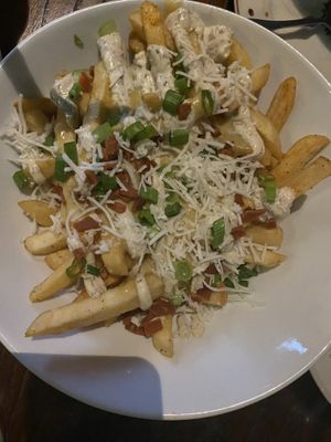 loaded fries  at Pauseitively Vegan in Deerfield Beach
