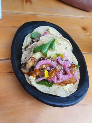 De taquito at Vegan & Veggie in Medellin