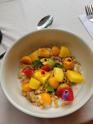 Vegan yogurt at Vegan & Veggie in Medellin