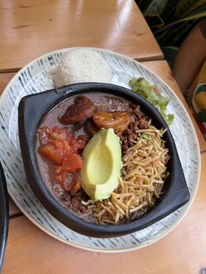 Cazuela Paisa so delicious   at Vegan & Veggie in Medellin