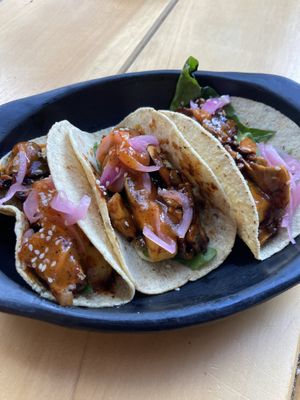 Mushroom tacos 🌮 😋  at Vegan & Veggie in Medellin