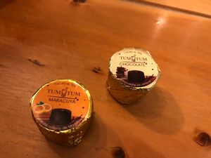 Chocolate tum tums - lots of flavours   at Vegan & Veggie in Medellin