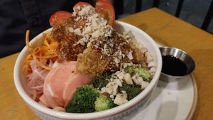 Rainbow bowl at Vegan & Veggie in Medellin