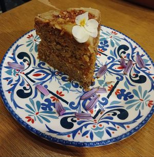 Torta de zanahoria, de las más ricas que he probado 🤤 at Vegan & Veggie in Medellin